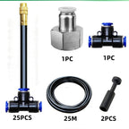 Adjustable Misting Cooling System with Flexible Nozzles