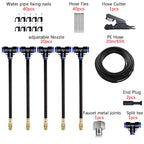 Adjustable Misting Cooling System with Flexible Nozzles