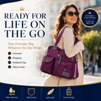 Waterproof Tote Bag – 3-Way Carry & Spacious Organization