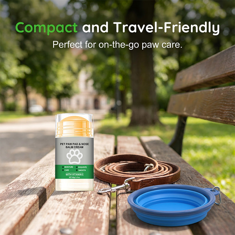 🔥 Moisturizing Pet Paw Balm Stick – Coconut & Beeswax, Lick-Safe, No-Mess 🐾