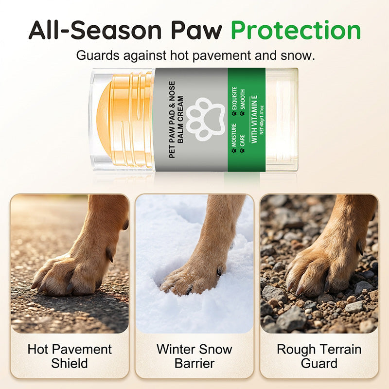 🔥 Moisturizing Pet Paw Balm Stick – Coconut & Beeswax, Lick-Safe, No-Mess 🐾