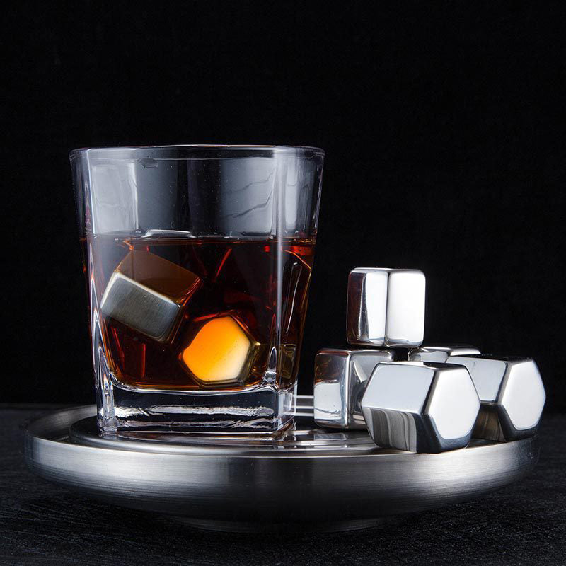 Reusable Stainless Steel Hexagon Ice Cubes Set