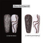 Reflective Glitter Gel Nail Polish Liner