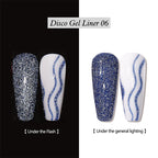 Reflective Glitter Gel Nail Polish Liner