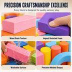 Kids' Soft EVA Foam Building Blocks Set – Lightweight, Safe & Perfect for Creative Play 🧱✨