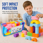 Kids' Soft EVA Foam Building Blocks Set – Lightweight, Safe & Perfect for Creative Play 🧱✨