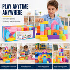 Kids' Soft EVA Foam Building Blocks Set – Lightweight, Safe & Perfect for Creative Play 🧱✨