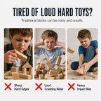 Kids' Soft EVA Foam Building Blocks Set – Lightweight, Safe & Perfect for Creative Play 🧱✨
