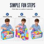 Kids' Soft EVA Foam Building Blocks Set – Lightweight, Safe & Perfect for Creative Play 🧱✨