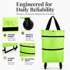 🔥2-in-1 Foldable Shopping Cart