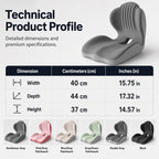 Ergonomic Memory Foam Seat Cushion with Back Support