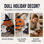 Halloween DIY Sparkle Art Hanging Ornament Kit