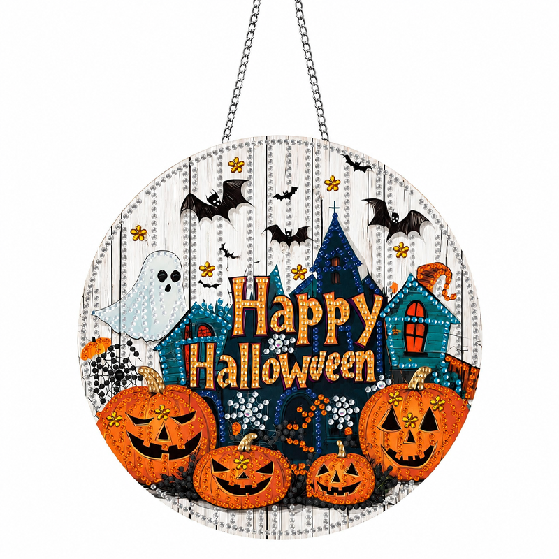 Halloween DIY Sparkle Art Hanging Ornament Kit