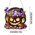 Halloween DIY Sparkle Art Hanging Ornament Kit