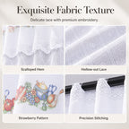 Retro Lace Short Kitchen Curtain