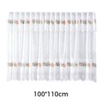 Retro Lace Short Kitchen Curtain