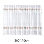 Retro Lace Short Kitchen Curtain