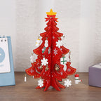 🎄 DIY Wooden Christmas Tree Ornament Set – Build, Decorate & Play! ✨