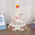 🎄 DIY Wooden Christmas Tree Ornament Set – Build, Decorate & Play! ✨