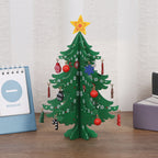 🎄 DIY Wooden Christmas Tree Ornament Set – Build, Decorate & Play! ✨