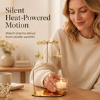 Decorative Gold Rotary Candle Holder