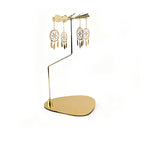 Decorative Gold Rotary Candle Holder