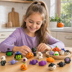 🎃 Halloween Squishy Toy Set Washable & Reusable🧹Party Favors & Trick-or-Treat 👻