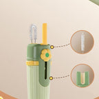 🧽 5-in-1 Bottle Cleaning Brush Set – Sponge, Straw, Lip, Gap & Hook – Every Corner Sparkling Clean! ✨