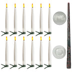 Magical Wand Remote Floating LED Taper Candles Set