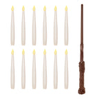 Magical Wand Remote Floating LED Taper Candles Set