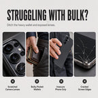 2-in-1 Shockproof Phone Case with Hidden Card Holder
