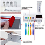 ✨ Wall-Mounted UV Toothbrush Sanitizer – 360° Sterilization, Human Induction & No-Drill Wireless Design – Cleaner Brushes, Fresher Bathroom