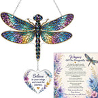 ✨ Inspirational Dragonfly Suncatcher – A Beautiful Reminder to Keep Going 🦋🌈