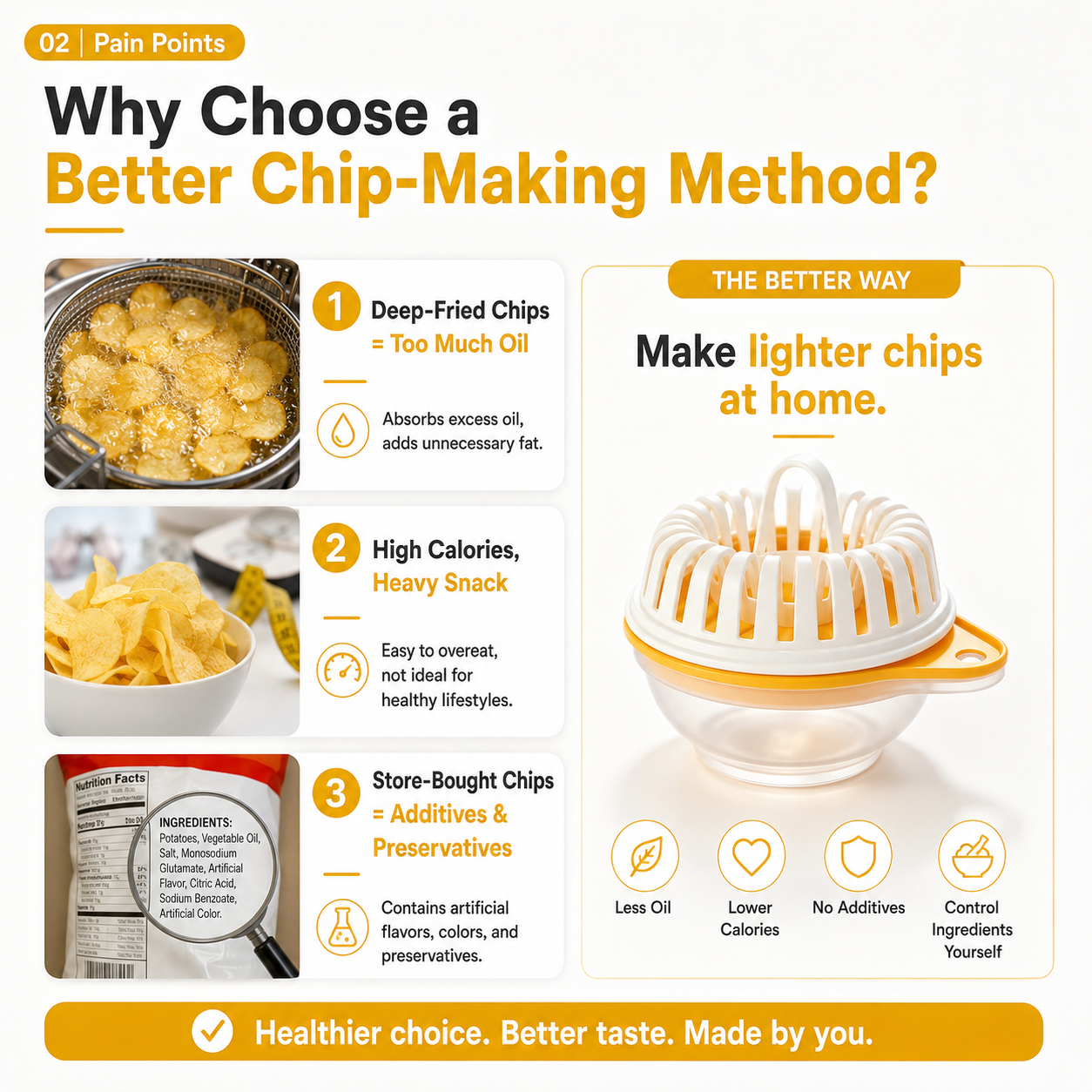 🥔DIY Microwave Potato Chip Maker with Slicer Bowl Set