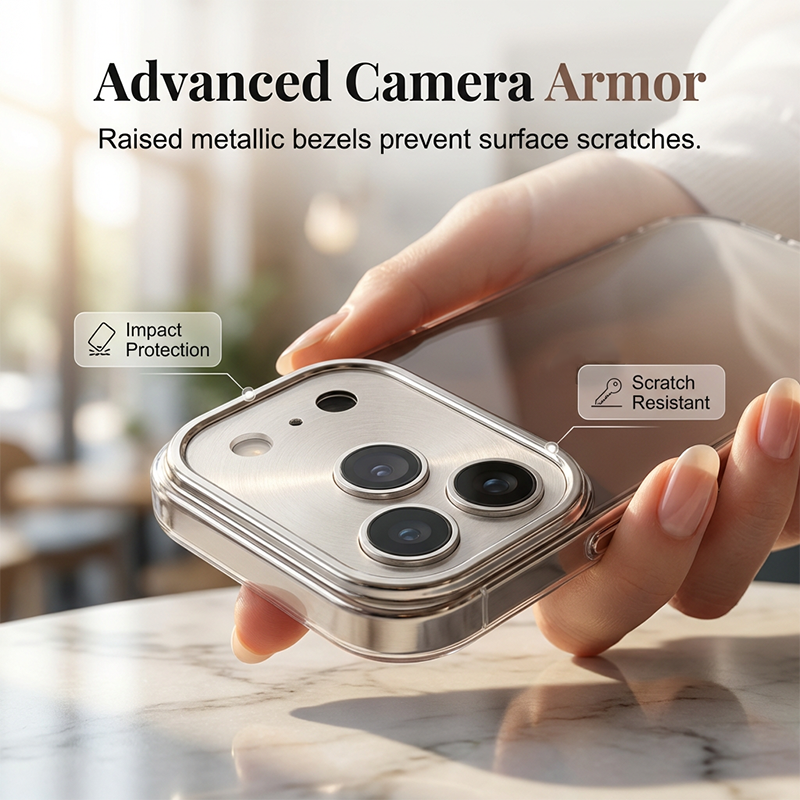 Radiant Glitter Phone Case with Camera Protection