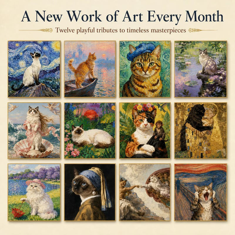 2027 Funny Cat Meme Calendar🐱📅