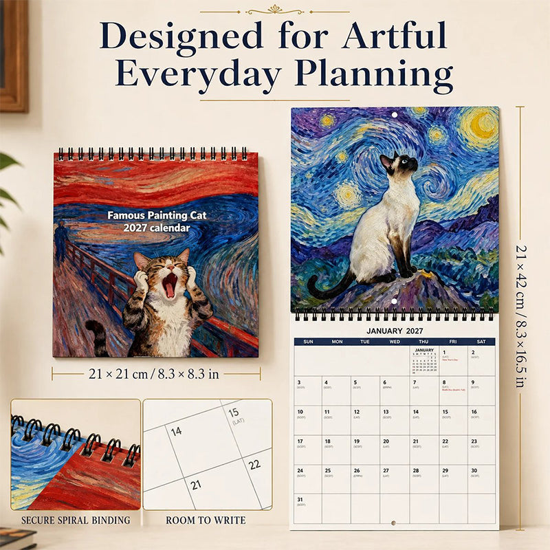 2027 Funny Cat Meme Calendar🐱📅