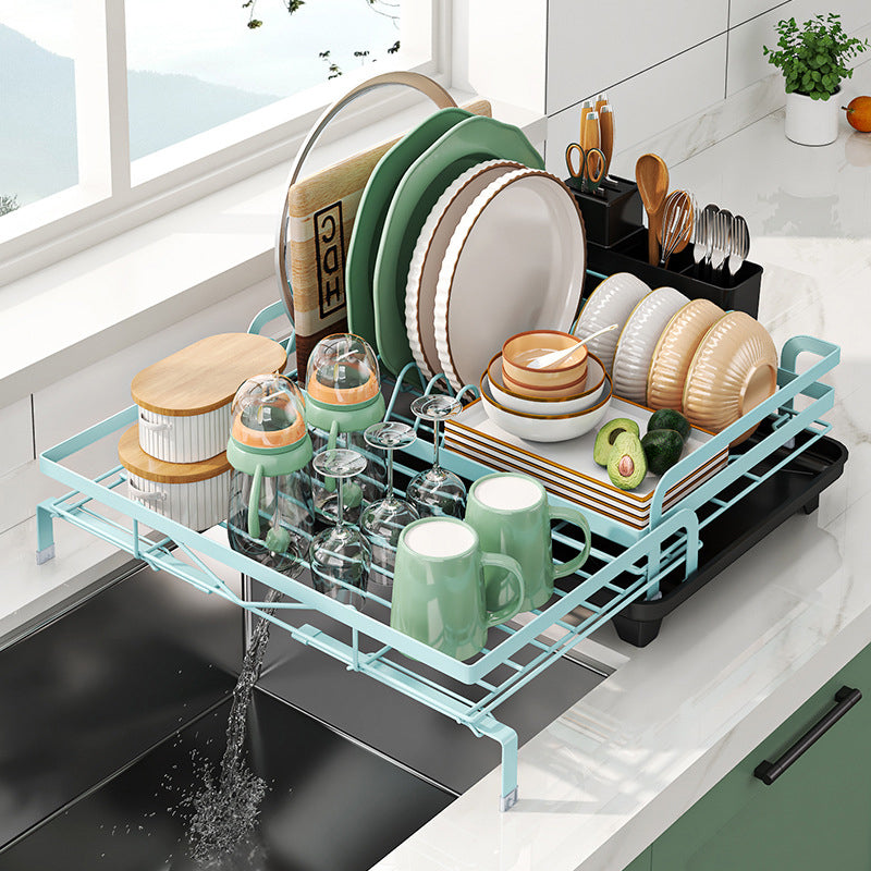 Space-Saving Kitchen Dish Drying Rack