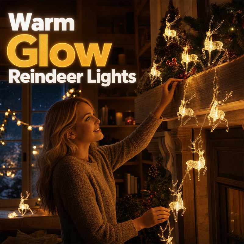 Christmas LED Reindeer String Lights