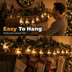 Christmas LED Reindeer String Lights
