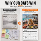 2027 Funny Cats Wall Calendar
