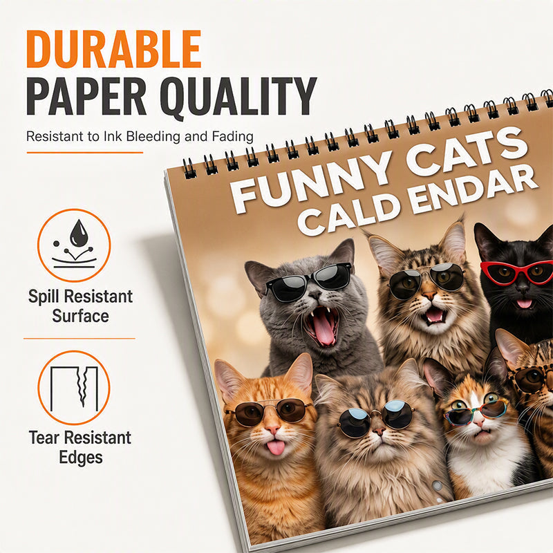 2027 Funny Cats Wall Calendar