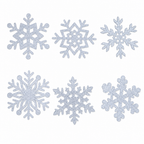 Glowing Snowflake Night Light Wall Stickers