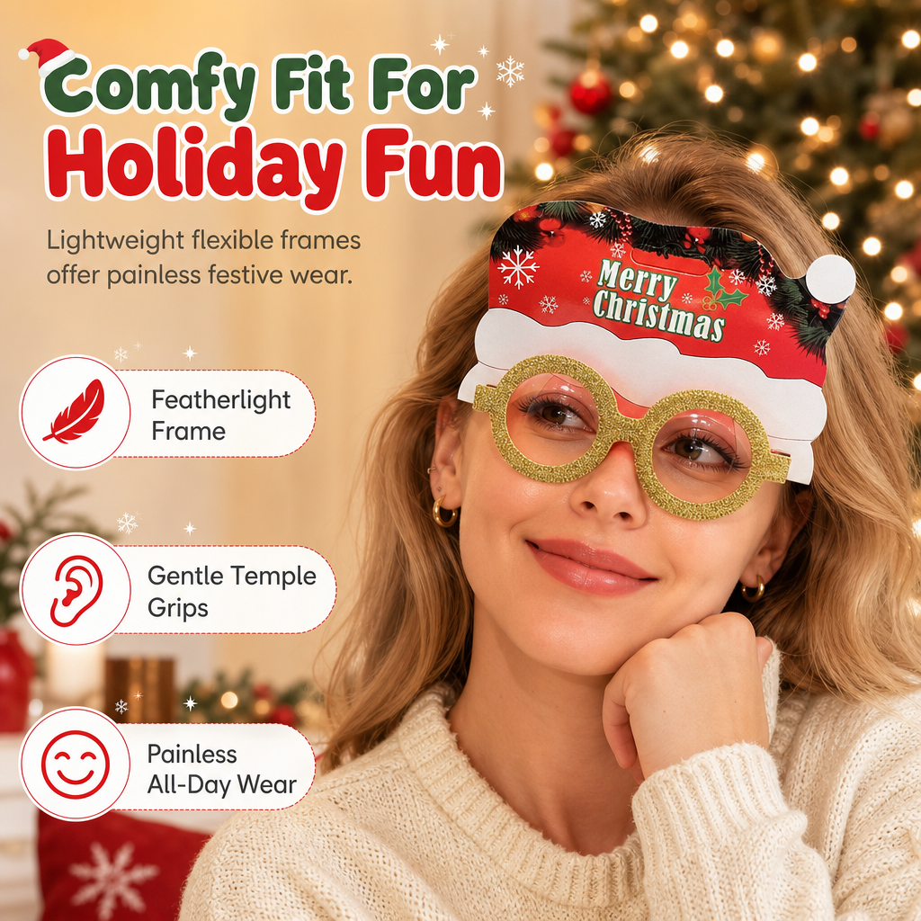 👻 🎃Novelty Christmas Eyeglass Frames Funny Holiday Party Decoration Eyewear