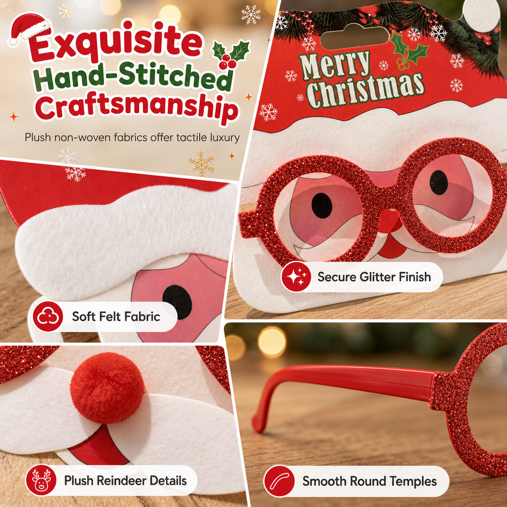 👻 🎃Novelty Christmas Eyeglass Frames Funny Holiday Party Decoration Eyewear