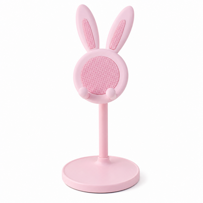 🐰📱Cute Bunny Aesthetic Desktop Phone Stand |Weighted Base with Anti-Scratch Silicone Pads📏