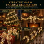 Christmas Tree Ribbon String Lights