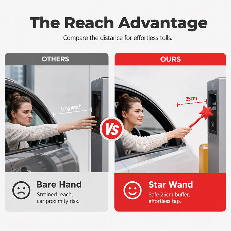 Star Wand NFC Card Holder for Tolls & Parking