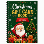 Santa Christmas Gift Card Book Santa Gift Card