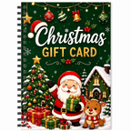 Santa Christmas Gift Card Book Santa Gift Card